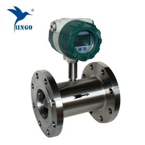sensor de medidor de flujo de turbina de agua desionizada de acero inoxidable