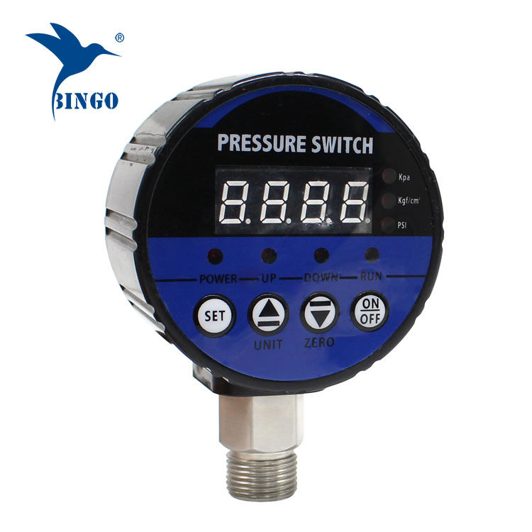 Transmisor de presión de aceite de Gas de aire del sensor de presión del  manómetro de vacío interruptor de presión de agua de acero inoxidable  Indicador de presión manómetro digital - China